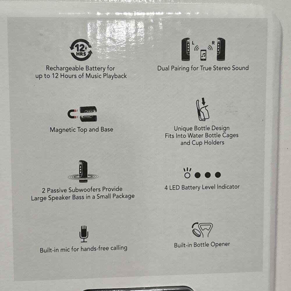 Scosche Boombottle MM Waterproof Wireless Speaker Bluetooth NEW - Picture 4 of 9
